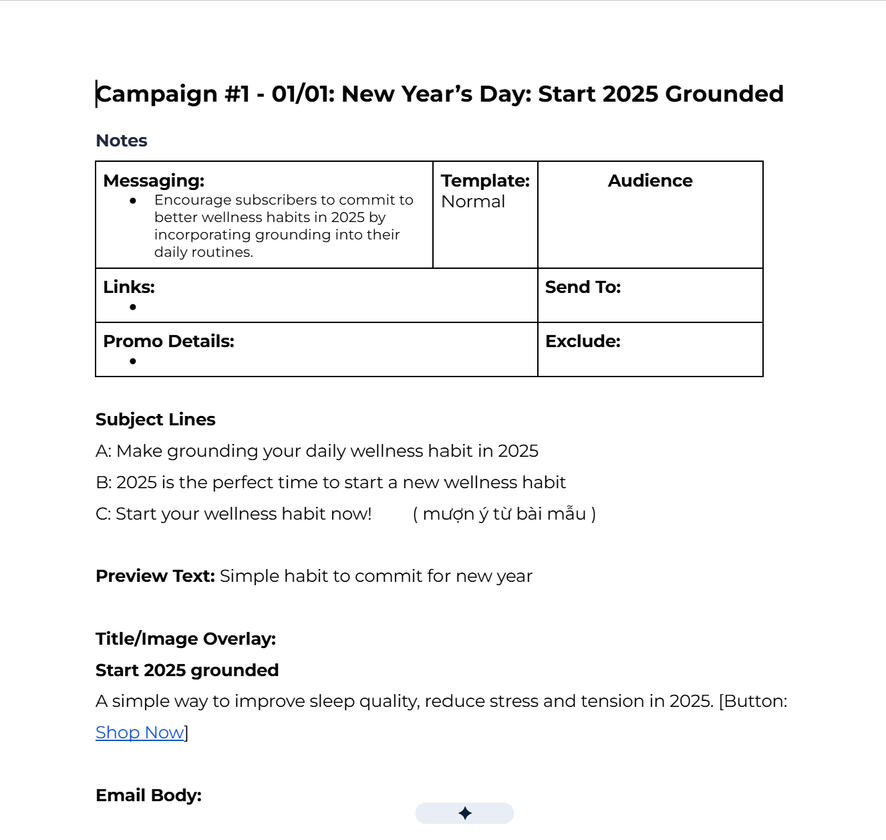Ecommere Emails - Groundluxe